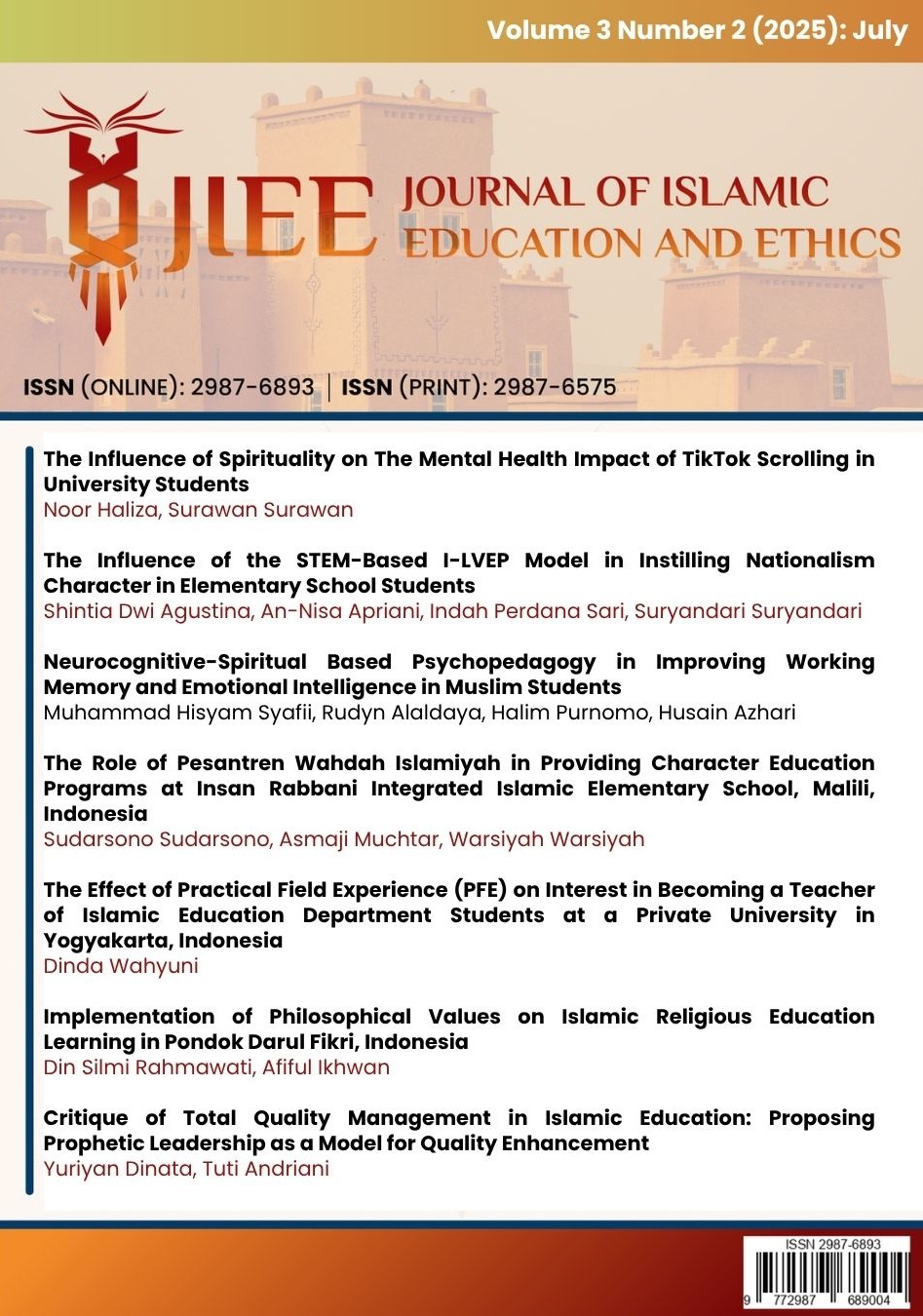 					View Vol. 3 No. 2 (2025): July 2025
				